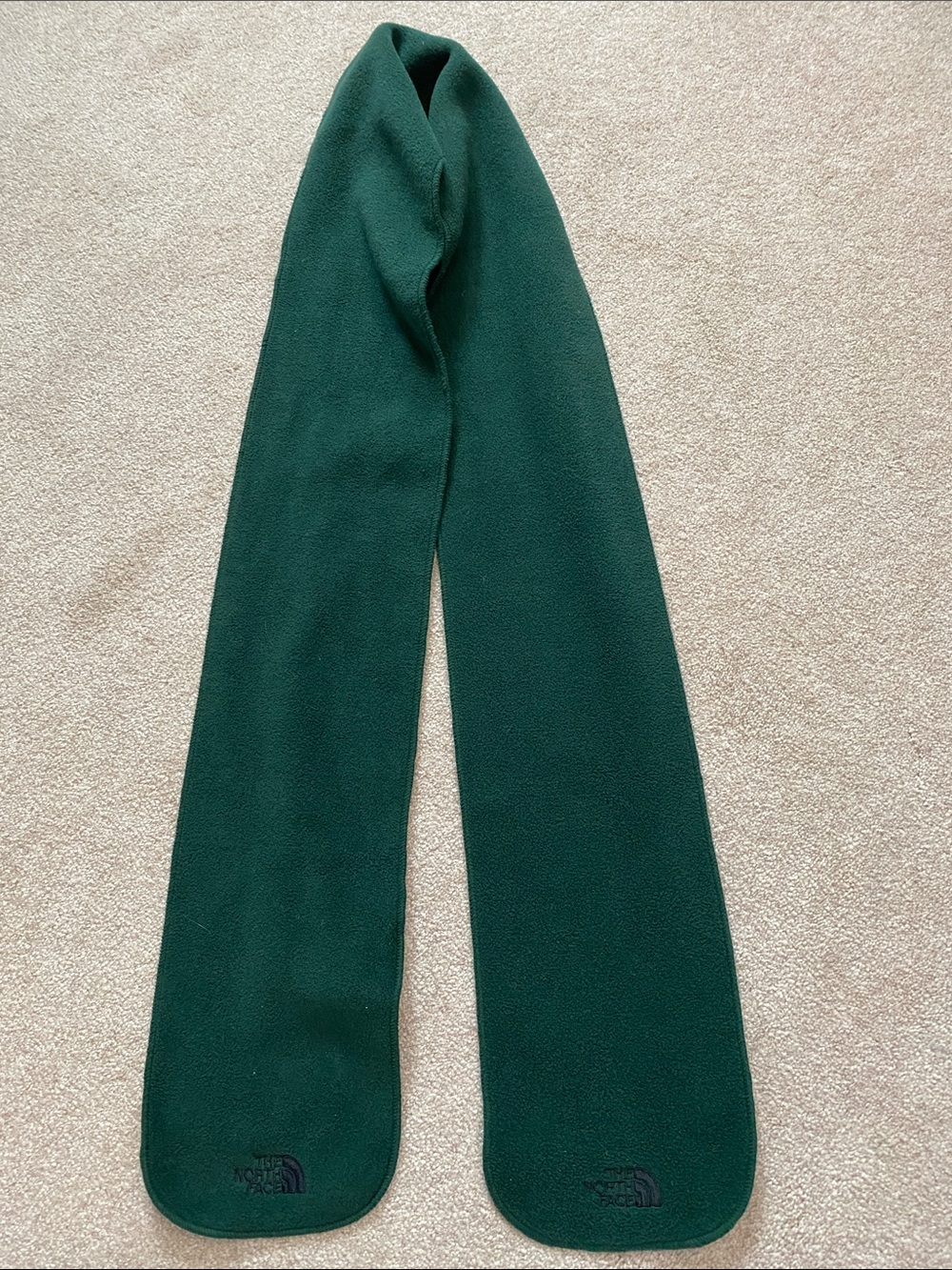 The North Face Dark Green Fleece Scarf